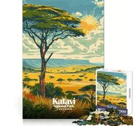 Rompecabezas de 1000 Piezas del Parque Nacional Katavi,Tanzania Un desafío para la Mente Un Lugar Tranquilo para Relajarse (38x26cm)