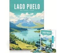 Rompecabezas de 1000 Piezas del Parque Nacional Lago Puelo,Ideal para divertirse resolviendo Problemas,un Juego Tranquilo para Pasar el rato (38x52cm)
