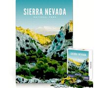 Rompecabezas de 1000 Piezas del Parque Nacional Sierra Nevada para Adultos Ejercicio Mental Suave Ideal para una Experiencia Agradable Navidad (50x75cm)