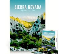 Rompecabezas de 1000 Piezas del Parque Nacional Sierra Nevada para Adultos Ejercicio Mental Suave Ideal para quienes Buscan Navidad (38x52cm)