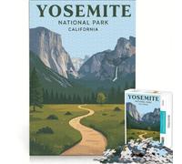 Rompecabezas de 1000 Piezas del Parque Nacional Yosemite Juegos educativos para Relajarse intelectualmente Ideal para Decorar el Escritorio 38x52cm