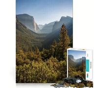 Rompecabezas de 1000 Piezas del Parque Nacional Yosemite para Adultos Entrenamiento Cerebral Divertido,Corte Limpio,componentes Resistentes,Actividad Relajante para la Mente (50x75cm)