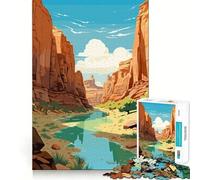 Rompecabezas de 1000 Piezas del Parque Nacional Zion,Juego de ingenio de Alta precisión,Troquelado,pasatiempo Fascinante para Momentos de Ocio (38x26cm)