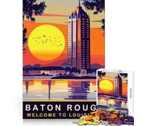 Rompecabezas de 1000 Piezas del Paseo marítimo de Baton Rouge para adultosIdeal para ejercitar la Memoria, Relajarse y desconectarCierre seguroEl Mejor Regalo (50x75cm)