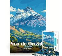 Rompecabezas de 1000 Piezas del Pico de Orizaba para Adultos Fortalece la Memoria Tiempo de relajación Bordes limpios (50x75cm)