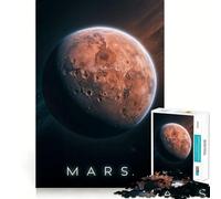 Rompecabezas de 1000 Piezas del Planeta Marte en el Espacio para Adolescentes Ideal para estimular la Memoria, para el hogar y para armar Un Regalo Encantador (38x52cm)