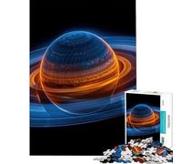Rompecabezas de 1000 Piezas del Planeta Saturno Colorido desafío para la Inteligencia Cerebral Juguetes adictivos Juego práctico Regalo de cumpleaños Regalos de Amigo Invisible (tamaño 75x50cm)