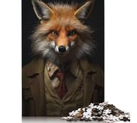 Rompecabezas de 1000 Piezas del Profesor Einstein Fox, Rompecabezas creativos Cuadrados de Madera para Adultos, 1000 Piezas (75 x 50 cm)