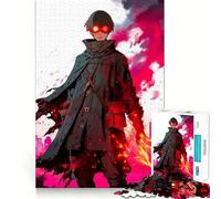 Rompecabezas de 1000 Piezas del protagonista de Anime de Ojos Rojos para Adultos Fortalece la Memoria, Alivia el estrés, Mejora la Calidad y es una Sorpresa de cumpleaños (38x52cm)