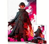 Rompecabezas de 1000 Piezas del protagonista de Anime de Ojos Rojos para Adultos Fortalece la Memoria, Alivia el estrés, Mejora la Calidad y es una Sorpresa de cumpleaños (38x52cm)