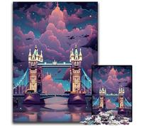 Rompecabezas de 1000 Piezas del Puente de la Torre de Londres Inglaterra Ideal para Adultos Ideal para Parejas Navidad Año Nuevo y San Valentín 1000 Piezas (38x26 cm)