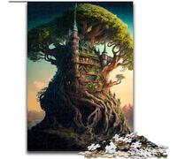 Rompecabezas de 1000 Piezas del Reino de los Cuentos de Hadas, desafiante Juego Interactivo Familiar, decoración del hogar DIY, Regalo de ingenio desafiante (tamaño 50x75cm)