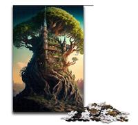 Rompecabezas de 1000 Piezas del Reino de los Cuentos de Hadas para Adultos Rompecabezas de Madera Juego Educativo 75 x 50 cm