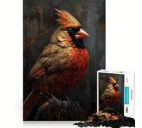 Rompecabezas de 1000 Piezas del Reino Mítico del Cardenal,Juguete de Corte Premium para ejercitar la Mente,Ideal para Momentos de Paz y diversión, cumpleaños (38x26cm)