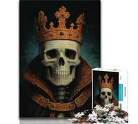 Rompecabezas de 1000 Piezas del Rey Esqueleto para Adolescentes Juguetes educativos interacción Entre Padres e Hijos 50x75cm