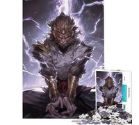 Rompecabezas de 1000 Piezas del Rey Mono Wukong desafío de Inteligencia Cerebral Juguetes adictivos Juego práctico Regalo de cumpleaños Regalos de Amigo Invisible (tamaño 38x52cm)
