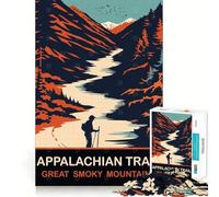 Rompecabezas de 1000 Piezas del Sendero de los Apalaches Juego de lógica y Pensamiento,Ideal para Relajarse y divertirse (50x75cm)