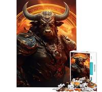Rompecabezas de 1000 Piezas del Signo Zodiacal Tauro Juguetes antiestrés para el hogar decoración y Regalos para Amigos y Familiares (38x52cm)