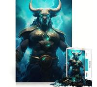 Rompecabezas de 1000 Piezas del Signo Zodiacal Tauro para Adultos, Juguete de lógica Pura, Tiempo de Paz, Corte preciso, Regalo sincero 50x75cm