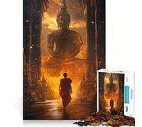 Rompecabezas de 1000 Piezas del Templo de Bangkok, Tailandia, para Adultos Rompecabezas de Memoria Disfrute del Montaje Lento de la Imagen Regalo Creativo 38x26cm