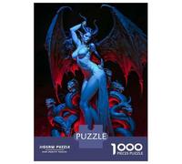 Rompecabezas De 1000 Piezas Demoness Lilith with Snakes Rompecabezas Juguetes Antiestrés Decoración De Pared Cumpleaños Y Navidad 38x26cm/1000pcs