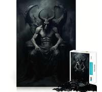 Rompecabezas de 1000 Piezas Demonio Misterioso para Adolescentes Mejora la Memoria Pasatiempo Tranquilo Bordes precisos Regalo de cumpleaños (38x52cm)