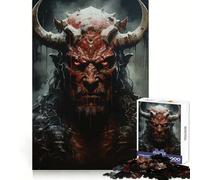 Rompecabezas de 1000 Piezas Demonio Rojo del Infierno para Adultos y Adolescentes Juguete de lógica sólida, Divertido y silencioso Corte de precisión Elige tu Deseo de Papá Noel (50x75cm)