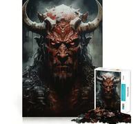 Rompecabezas de 1000 Piezas Demonio Rojo del Infierno para Adultos y Adolescentes Juguete de lógica sólida, Divertido y silencioso Corte de precisión Elige tu Deseo de Papá Noel (50x75cm)