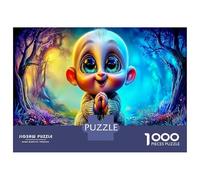 Rompecabezas de 1000 Piezas desafiante de Una Multitud de Caballos Galopando, Regalo de Juego Decorativo de zodíaco Chino para familias, niños y niñas, 52x38 cm