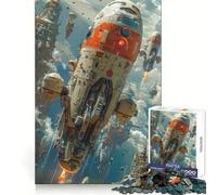 Rompecabezas de 1000 Piezas Despegue de una Nave Espacial para Adolescentes Desarrolla la Mente y estimula el Tiempo Libre Diseño de Bordes precisos Regalo Original 38x26cm