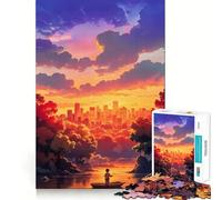 Rompecabezas de 1000 Piezas Despidiendo adiós para Adolescentes Juego de Rompecabezas para calmar la Mente (38x52cm)