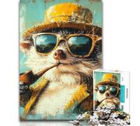 Rompecabezas de 1000 Piezas Detective Mangosta para Adultos, 1000 Piezas, Entrena tu Cerebro y Tus Manos, Regalo para Amigos y Familiares, 50x75cm