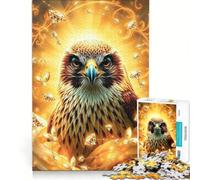 Rompecabezas de 1000 Piezas Diamond Falcon Stonimal, Juegos Familiares, Regalo de cumpleaños, con póster y Hoja de Preguntas a Juego 38x26cm