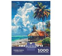 Rompecabezas De 1000 Piezas - Diani Beach Kenya Tropical Paradise Rompecabezas para Adultos Juegos Familiares Carrera De Velocidad Manual Oferta como Regalos para Toda La Familia 52x38cm/1000pcs