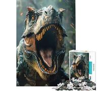 Rompecabezas de 1000 Piezas Dinosaurios prehistóricos Juguetes adictivos para Cultivar la Paciencia Juego práctico para Toda la Familia Regalos Divertidos tamaño 38x52cm
