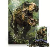 Rompecabezas de 1000 Piezas Dinosaurios prehistóricos Tierra de Adolescentes para Mejorar la Memoria, Relajarse y armar 50x75cm