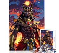 Rompecabezas de 1000 Piezas: Dios Egipcio Ra Juguete Educativo Regalo de cumpleaños Juego práctico con póster a Juego y Hoja de Trivia (tamaño 38x52cm)