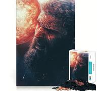 Rompecabezas de 1000 Piezas Dios Enojado con orbe llameante Juego para ejercitar la Mente,artesanía experta en Corte,pasatiempo Fascinante para Momentos de Ocio (50x75cm)