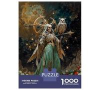 Rompecabezas De 1000 Piezas Diosa De Lo Inevitable Santisima Muerte Rompecabezas para Adultos Juego Práctico Una Obra De Arte Cumpleaños Y Navidad 38x26cm/1000pcs