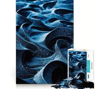 Rompecabezas de 1000 Piezas,diseño Abstracto de Arena del océano Azul,Corte Impecable,Divertido y Estimulante para la Mente,Ideal para Momentos de Ocio 38x52cm
