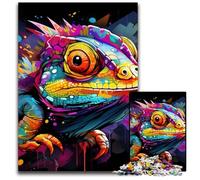 Rompecabezas de 1000 Piezas, diseño de camaleón, para Adultos, decoración DIY, desafío Mental, Regalo Familiar, 50x75cm/19,68x29,52 Pulgadas