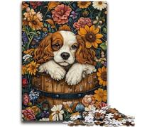 Rompecabezas de 1000 Piezas, diseño de Girasol, Cocker Spaniel, Ayuda a ejercitar el Cerebro, Juguetes adictivos para Cultivar la Paciencia, decoración, 50x75cm