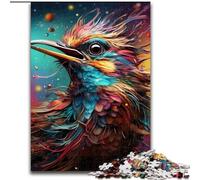 Rompecabezas de 1000 Piezas, diseño de gorrión Colorido, para Adultos, tamaño 50x75cm, Juego Decorativo de Bricolaje Que desafía el Cerebro, Juguete Interactivo Familiar.