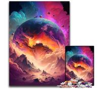 Rompecabezas de 1000 Piezas, diseño de Planeta alienígena, Juego Interactivo Familiar, Regalo Artesanal con Ilustraciones Coloridas, 50x75cm/19,68x29,52 Pulgadas