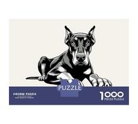 Rompecabezas De 1000 Piezas Doberman Pinscher Rompecabezas para Adultos Juegos Relajantes Análisis Y Lógica Cumpleaños Y Navidad 70x50cm/1000pcs
