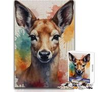 Rompecabezas de 1000 Piezas Doe in Water Color para Adultos, Juego Interactivo de Habilidad educativa, Gran Idea de Regalo significativo, tamaño 38x52cm