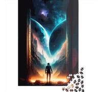 Rompecabezas de 1000 Piezas Doors World, Rompecabezas Cuadrados creativos para Adultos y Rompecabezas de Madera, Juego desafiante de 1000 Piezas (75x50cm)