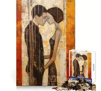 Rompecabezas de 1000 Piezas Dos Amantes Adolescentes traviesos para ejercitar el Pensamiento, Disfrutar del Ocio y el Placer Ajuste Perfecto Un Regalo Encantador (38x26cm)