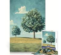 Rompecabezas de 1000 Piezas Dos árboles en una Colina para Adolescentes Ejercicios de lógica Fácil de Usar Bordes limpios Regalo significativo (38x26cm)