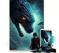 Rompecabezas de 1000 Piezas Dragón Celestial,Juego de lógica preciso y Divertido,Ideal para Momentos de Paz y Tranquilidad, Navidad (38x26cm)